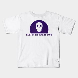 night of the twisted skulls (dark purple) Kids T-Shirt